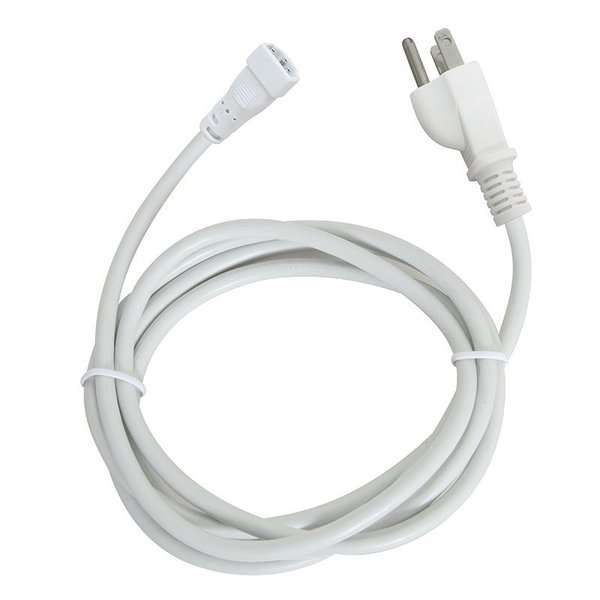 Access Lighting InteLED, 6ft Power Cord with Plug, White Finish, Plastic 786PWC-WHT